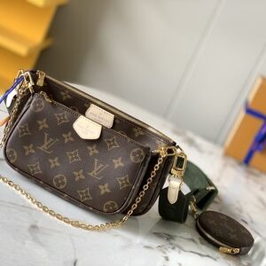Louis Vuitton Multi Pochette Accessoires  Khaki Strap